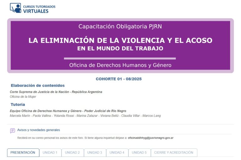 Curso virtual La Eliminación de la Violencia y el Acoso en el Mundo del Trabajo