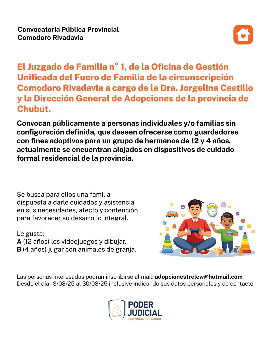 Convocatoria pública provincial