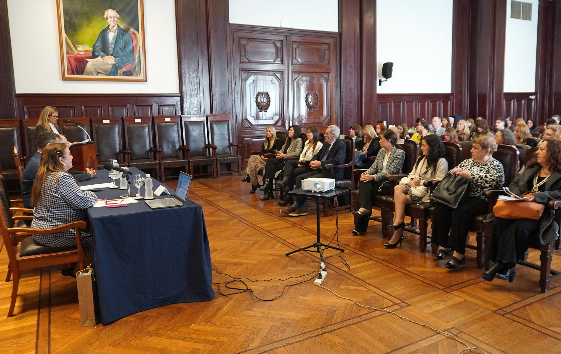 El acto central fue desarrollado en el Salón de Actos del Palacio de Justicia