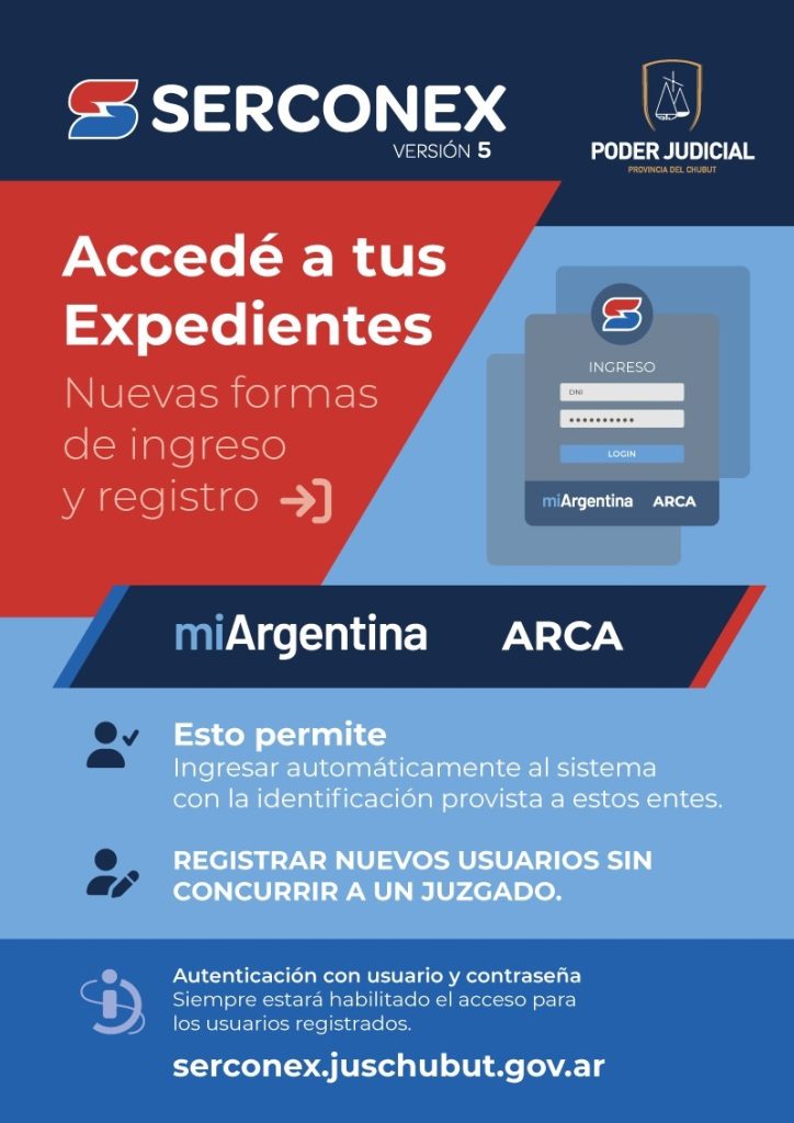 SERCONEX: Acceso a través de Mi Argentina o ARCA