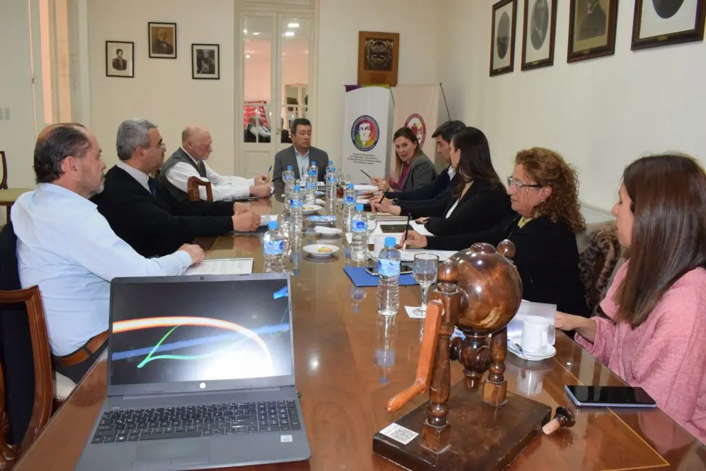 La reunión fue en la Sala de Acuerdos del Palacio de Justicia