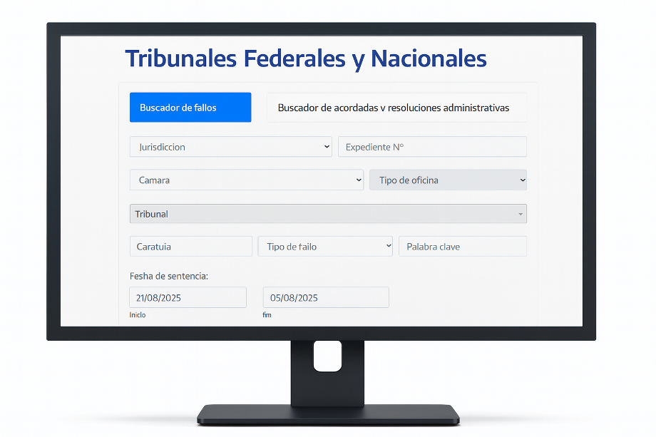 Buscador de fallos de Tribunales Federales y Nacionales