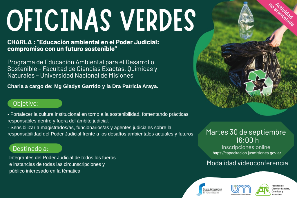"Educación Ambiental en el Poder Judicial. Compromiso con un Futuro Sostenible"