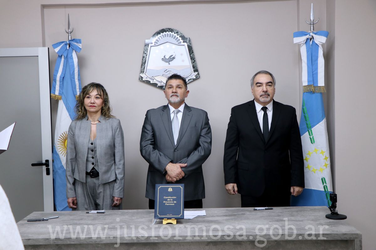 El acto oficial fue realizado en la sede de los Tribunales de Clorinda