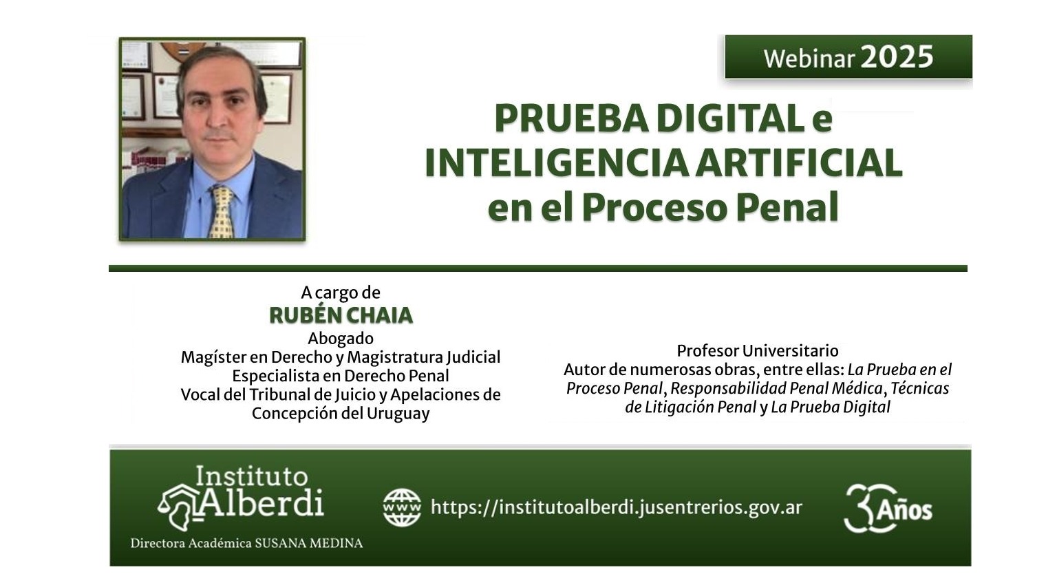 Webinar a cargo de Ruben Chaia