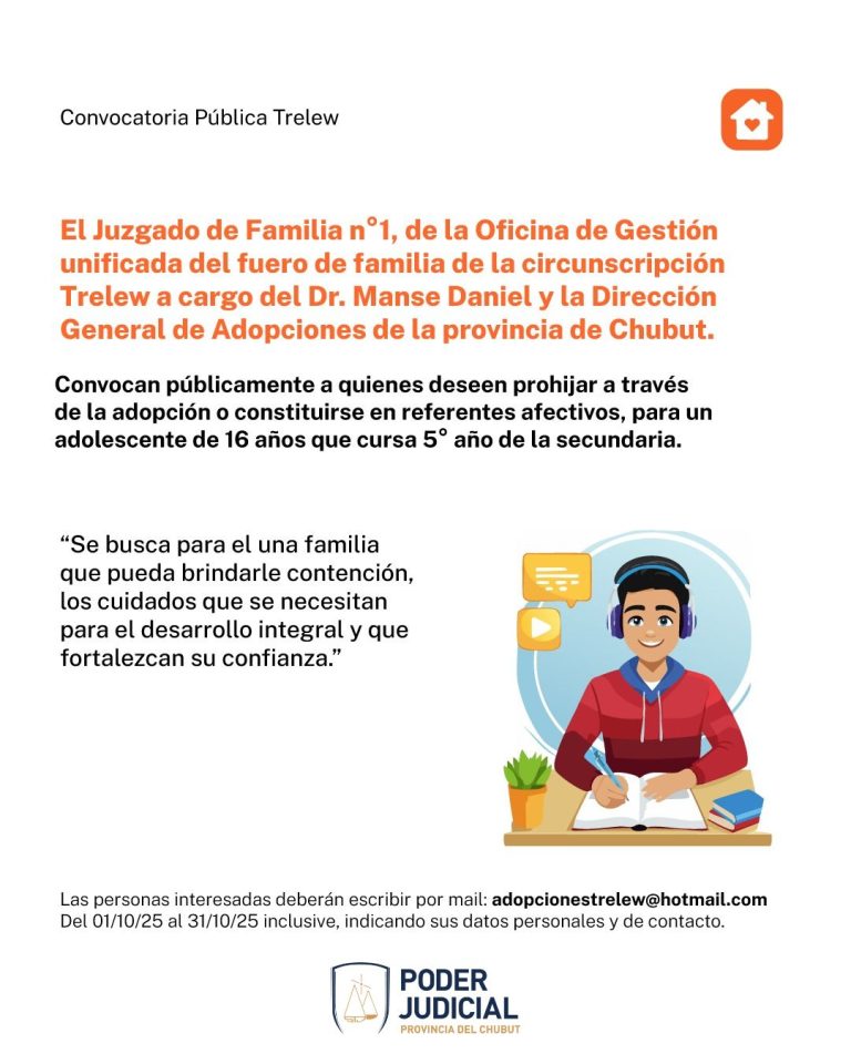 Convocatoria pública de adopción