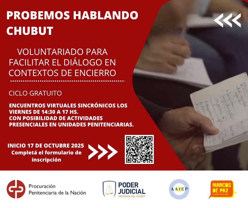 Voluntariado para Facilitar el Diálogo en Contextos de Encierro