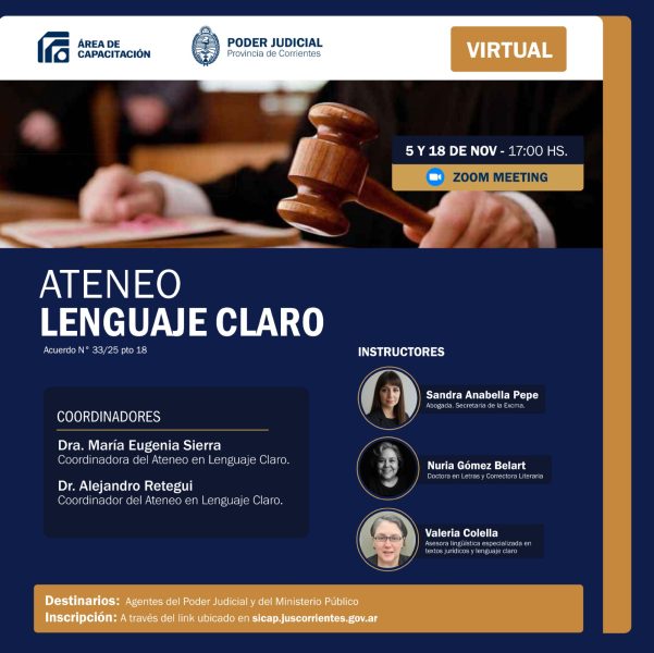 Ateneo. Lenguaje claro