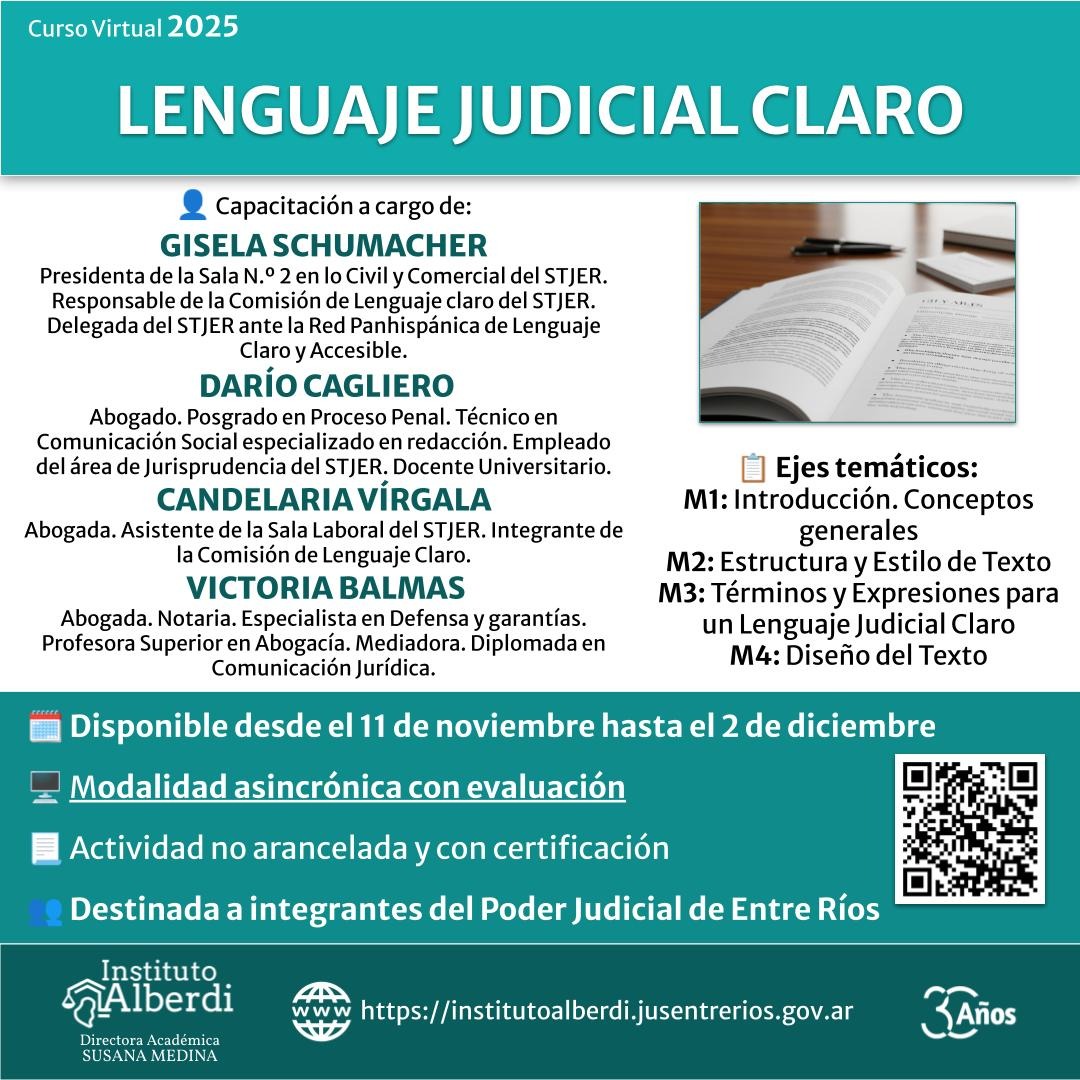 "Lenguaje judicial claro"