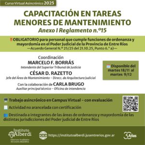 Está destinado a integrantes de las áreas de ordenanza y mayordomía