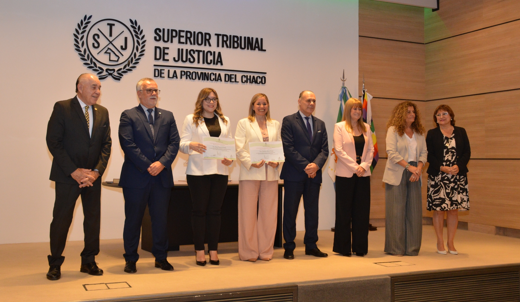 La ceremonia fue encabezada por la presidenta del STJ, Emilia Valle