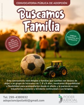 Para más información, pueden comunicarse al teléfono 299-4380932