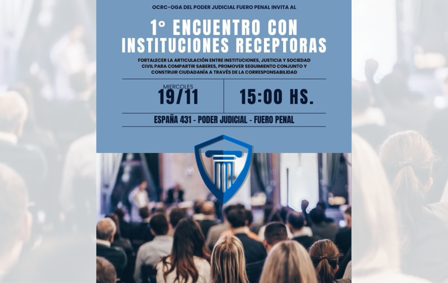 1° encuentro con Instituciones Receptoras