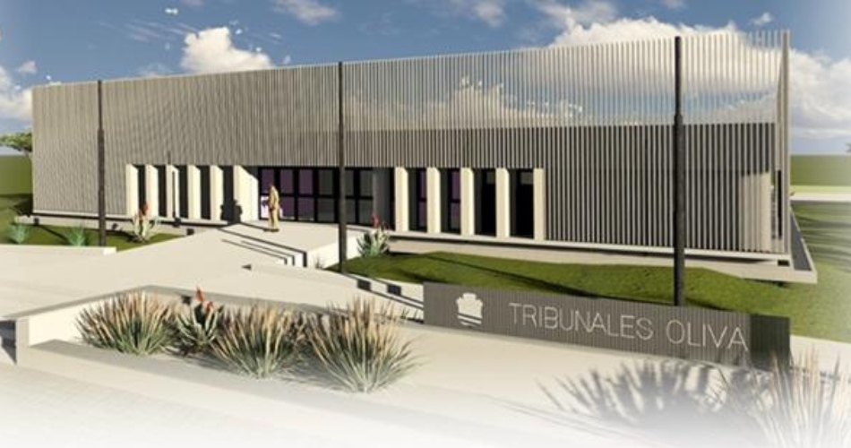 El nevo edificio de la sede judicial de la ciudad de Oliva