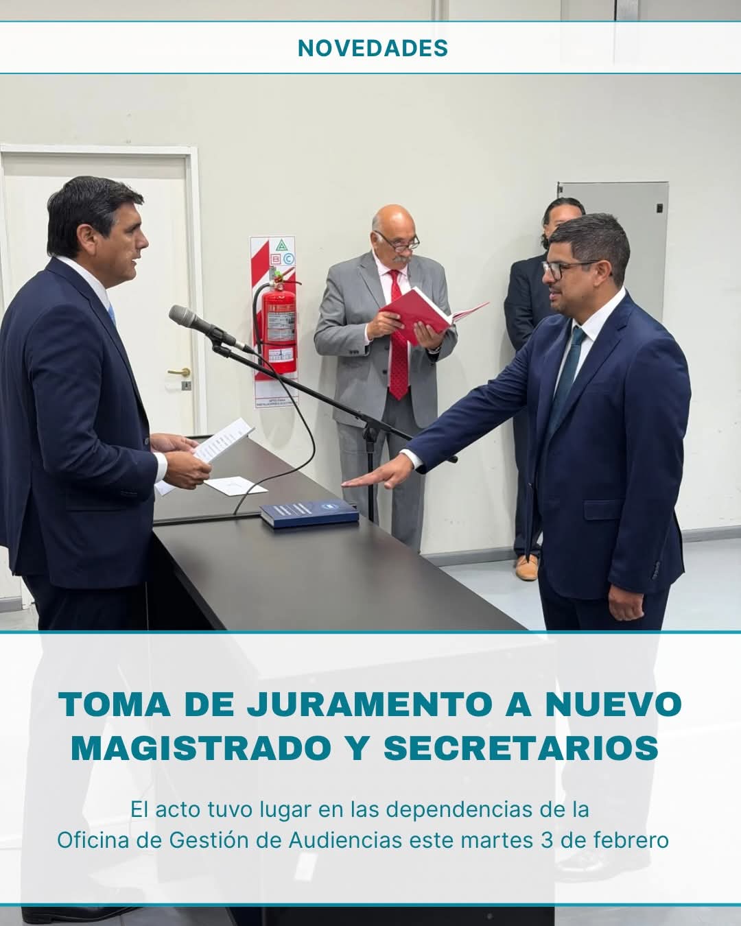 Prestó Juramento de Ley el Dr. Carlos Horacio Brizuela