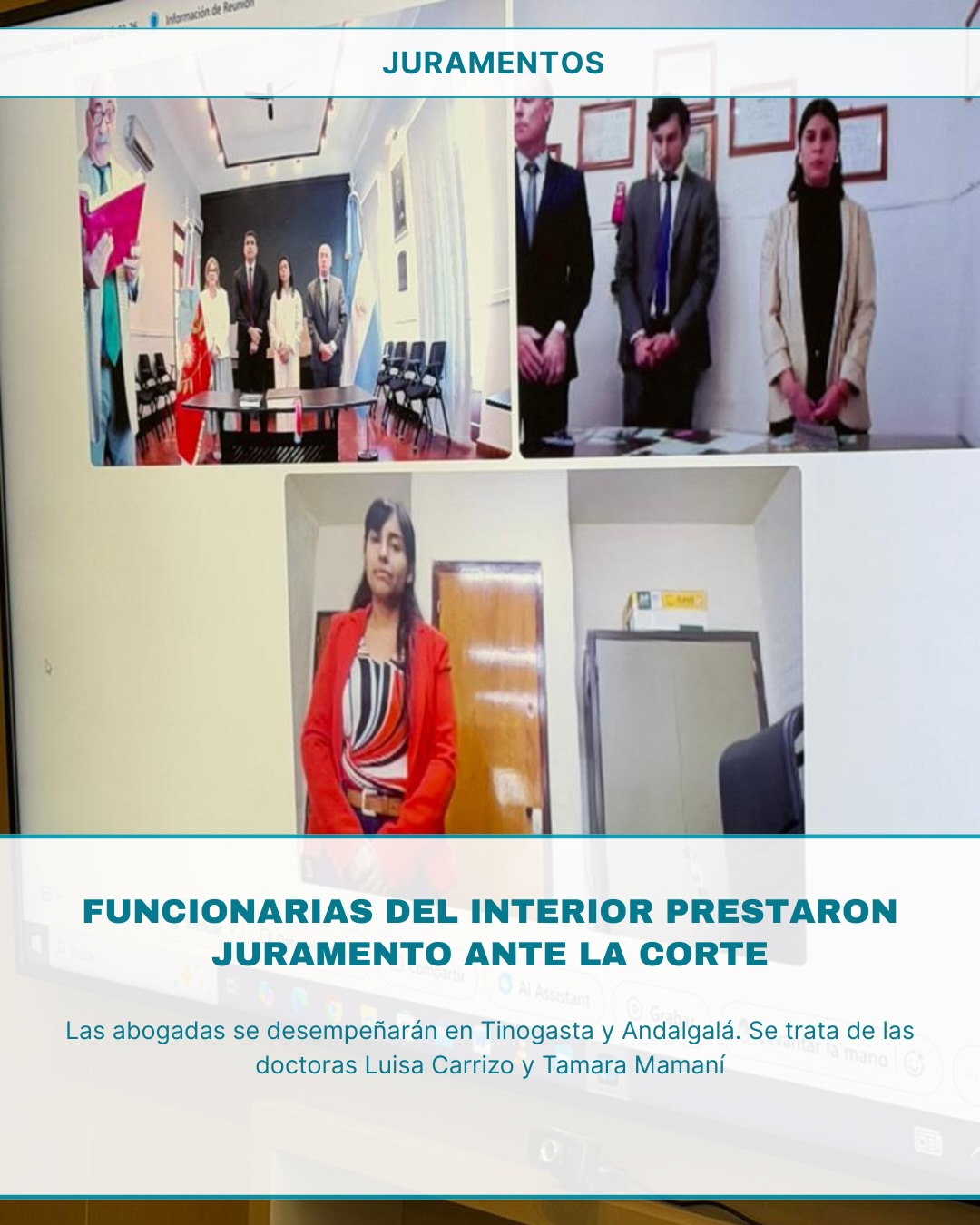 Juramentos de funcionarios del interior