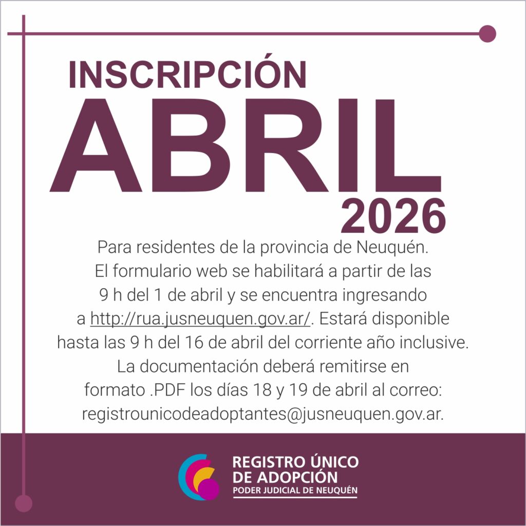 Inscripción de aspirantes residentes en Neuquén