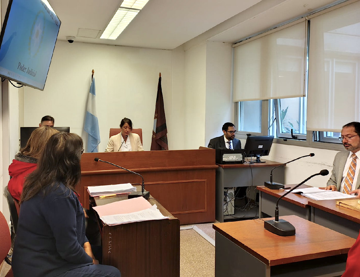 La audiencia fue presidida por María Tatiana Dip Torres 