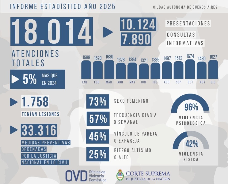 Informe estadístico correspondiente al año 2025