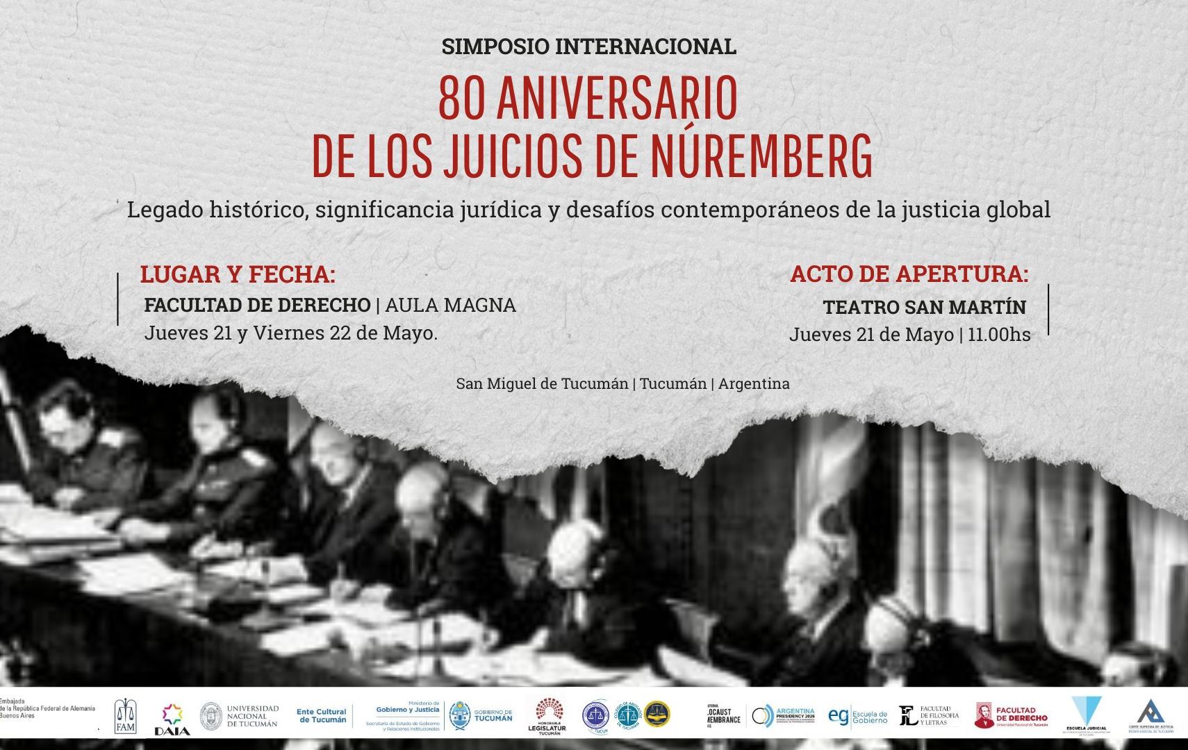 80 Aniversario de los Juicios de Núremberg