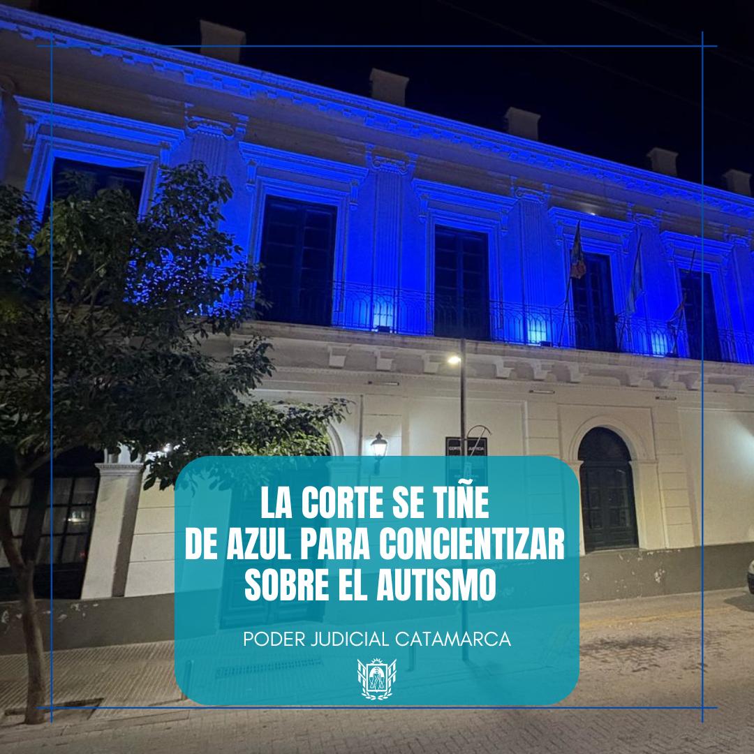 La Corte se tiñe de azul