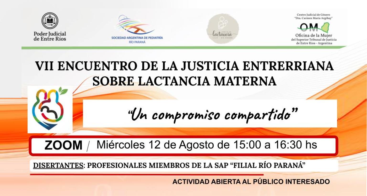 VII Encuentro de la Justicia Entrerriana sobre Lactancia Materna