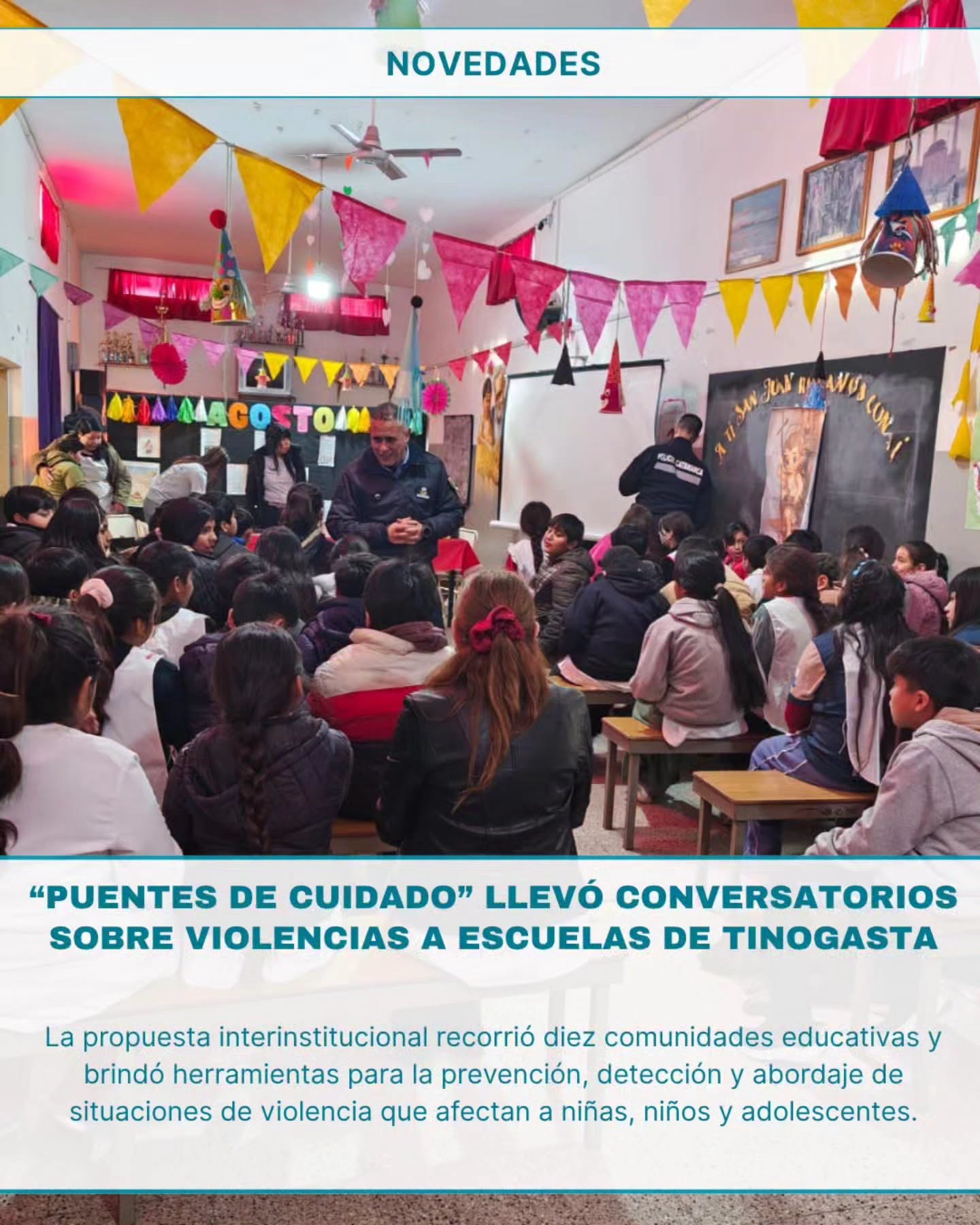 Las charlas “Puentes de Cuidado” se llevaron a cabo en Tinogasta