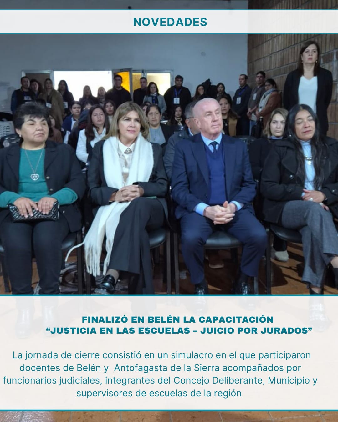 La  jornada de cierre de realizó en Belén