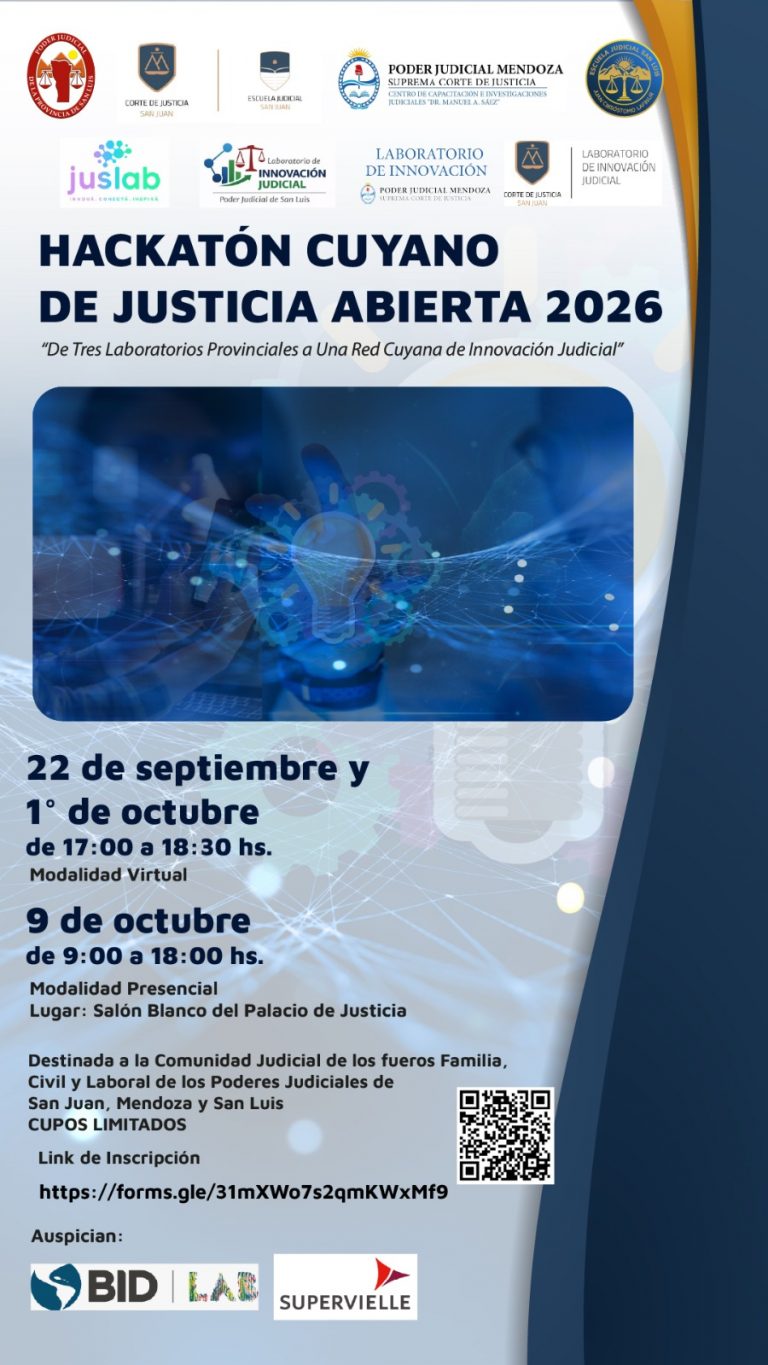 Hackatón cuyano de Justicia Abierta 2026