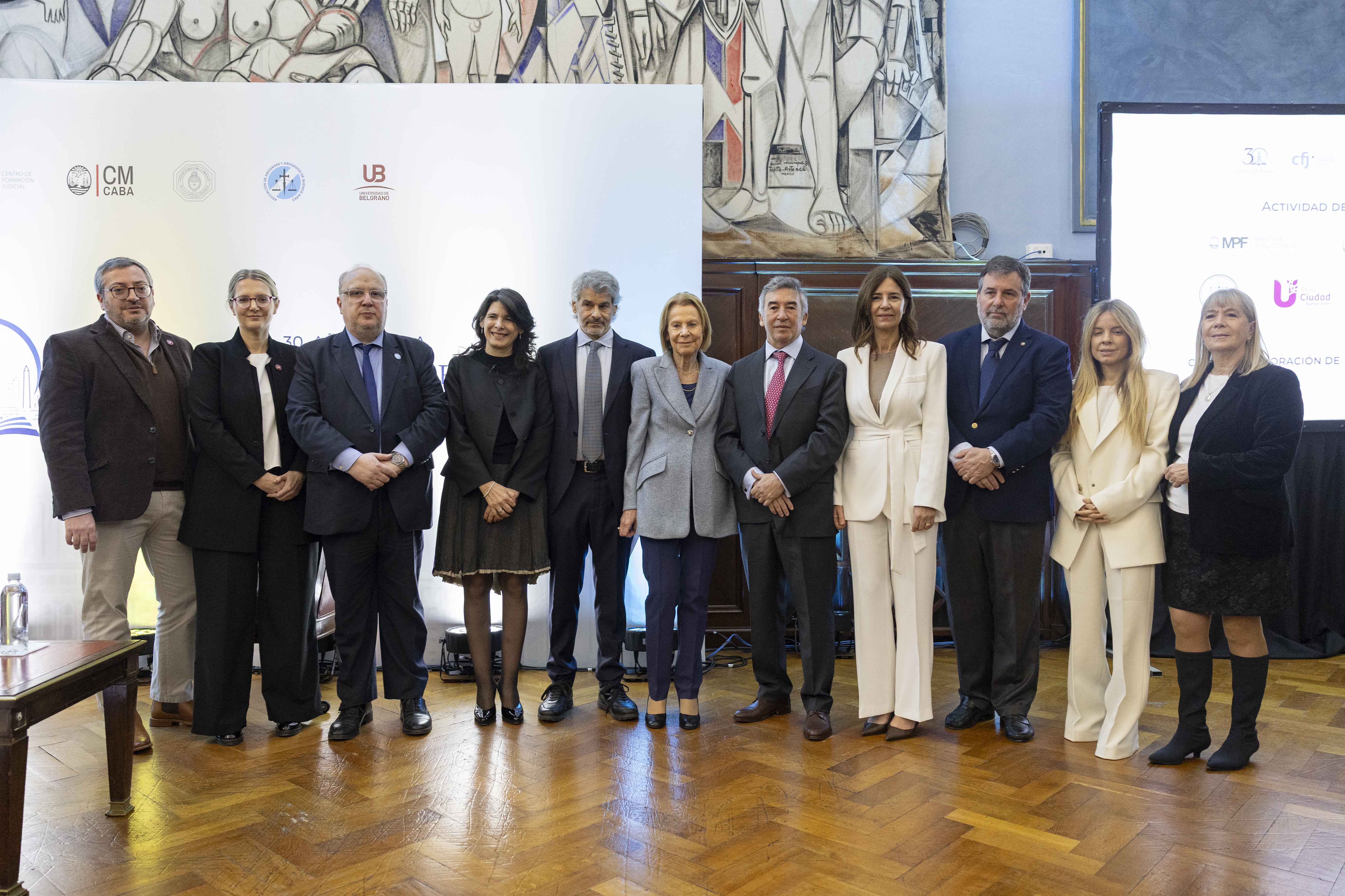 Inés Weinberg, Marcela De Langhe y Santiago Otamendi