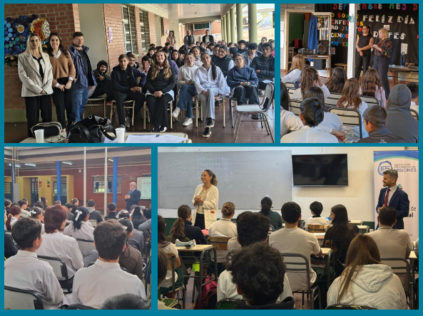 A lo largo del mes se realizaron cinco encuentros en instituciones educativas