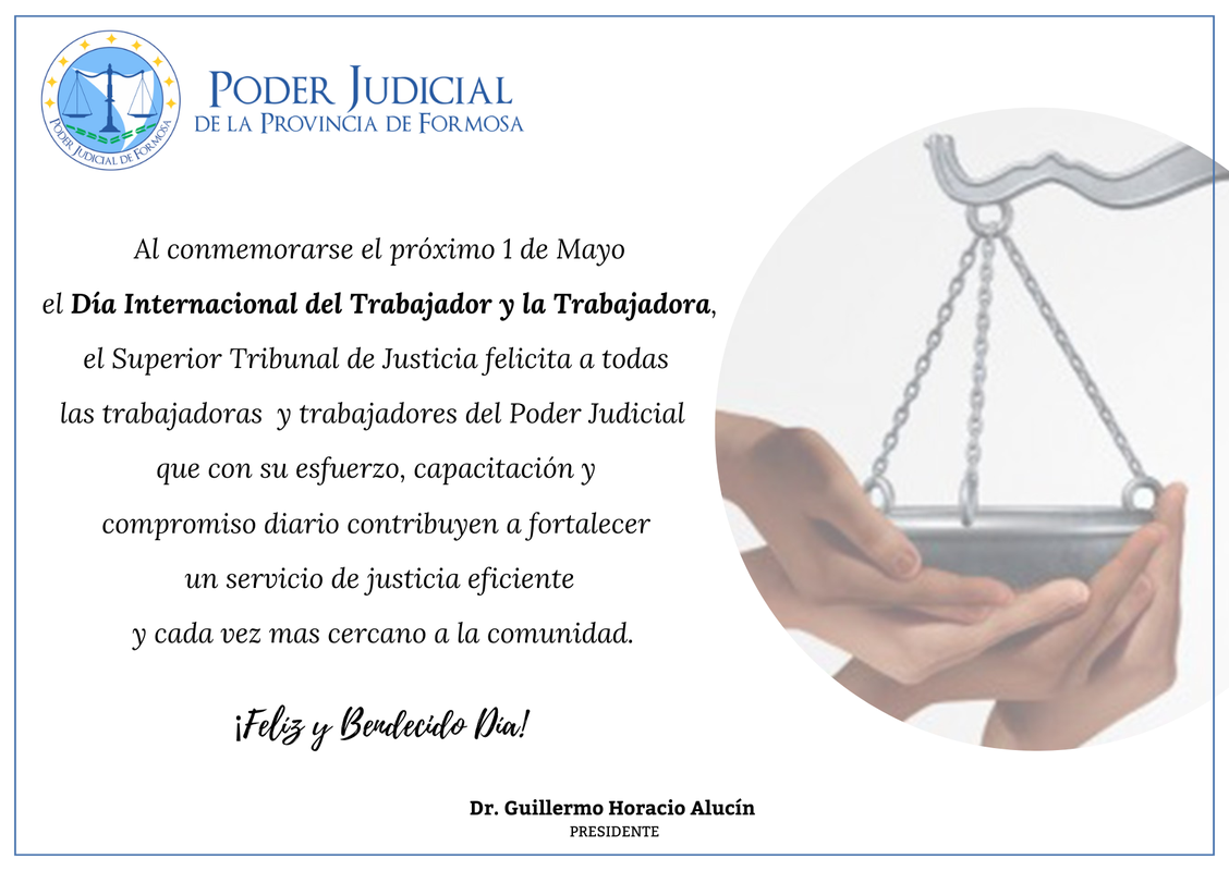 Salutación Día del Trabajador y Trabajadora