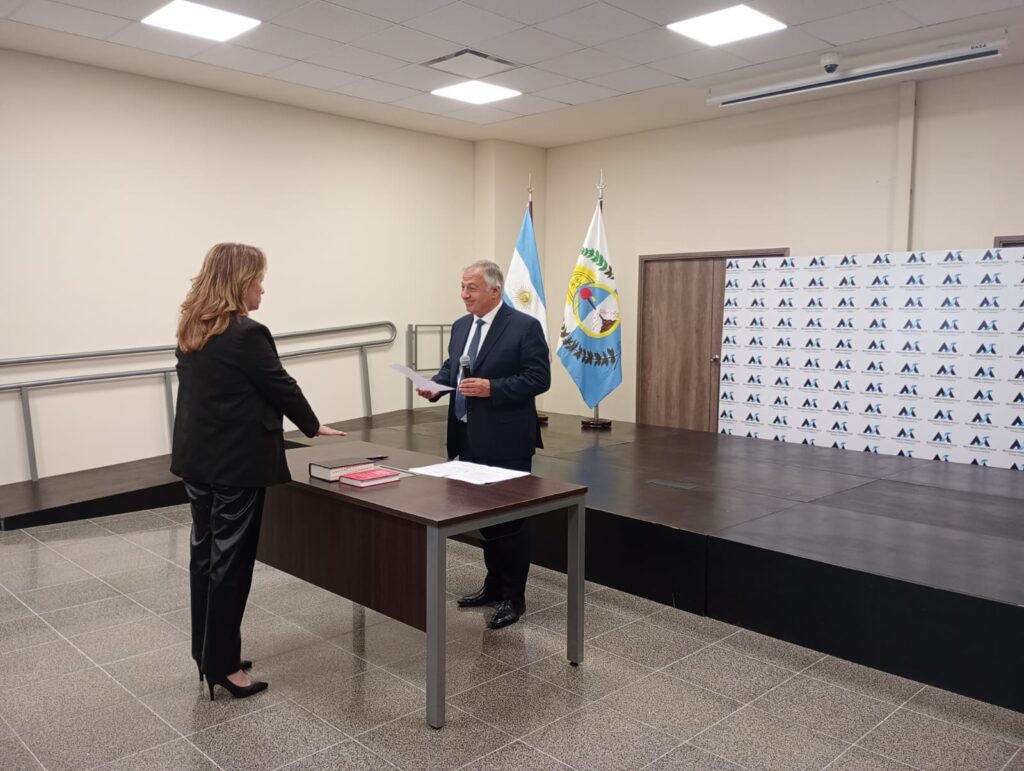 El procurador General, Alejandro Gullé, encabezó el acto