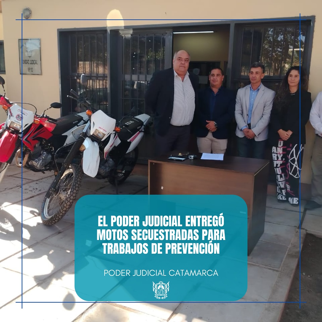 Entrega de motos al Ministerio de Seguridad