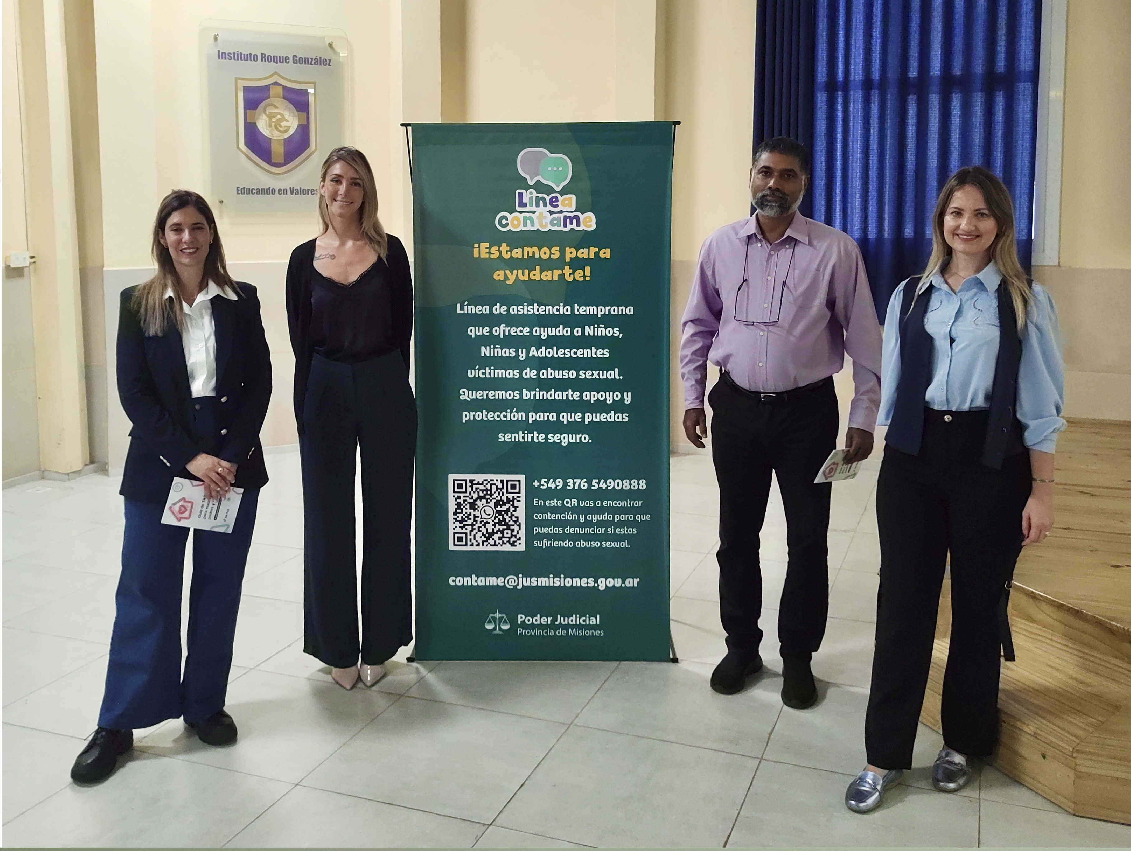 La Línea Contame concurrió al Instituto Superior Roque González