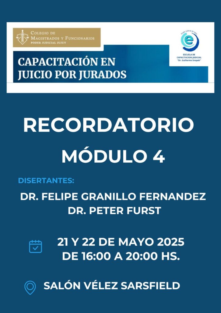 Módulo 4 de la capacitación en juicios por jurados