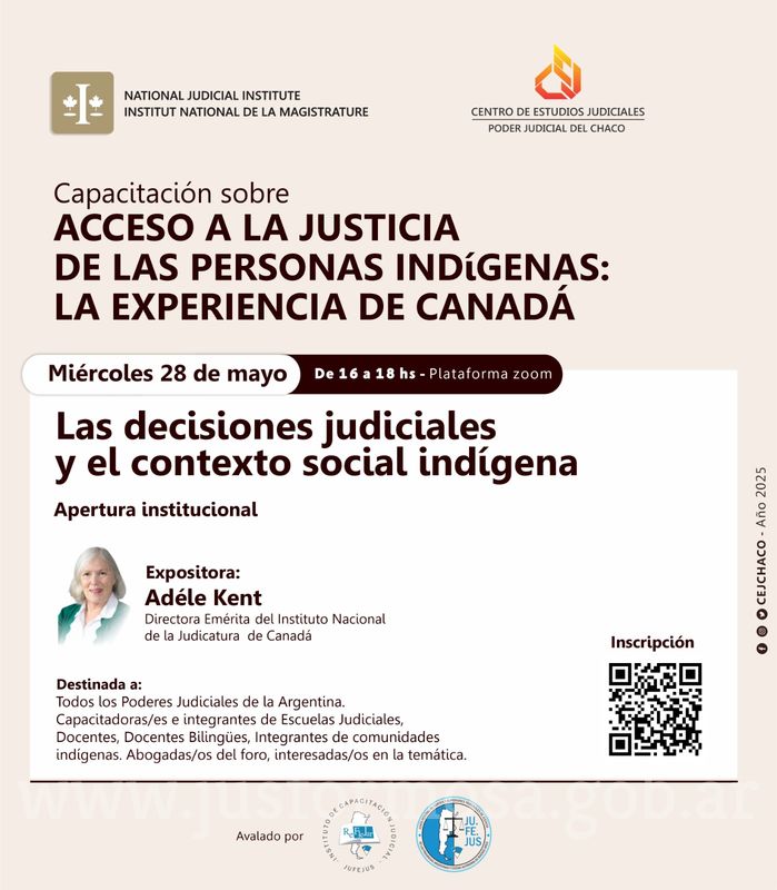 "Acceso a la justicia de las personas indígenas: la experiencia de Canadá"