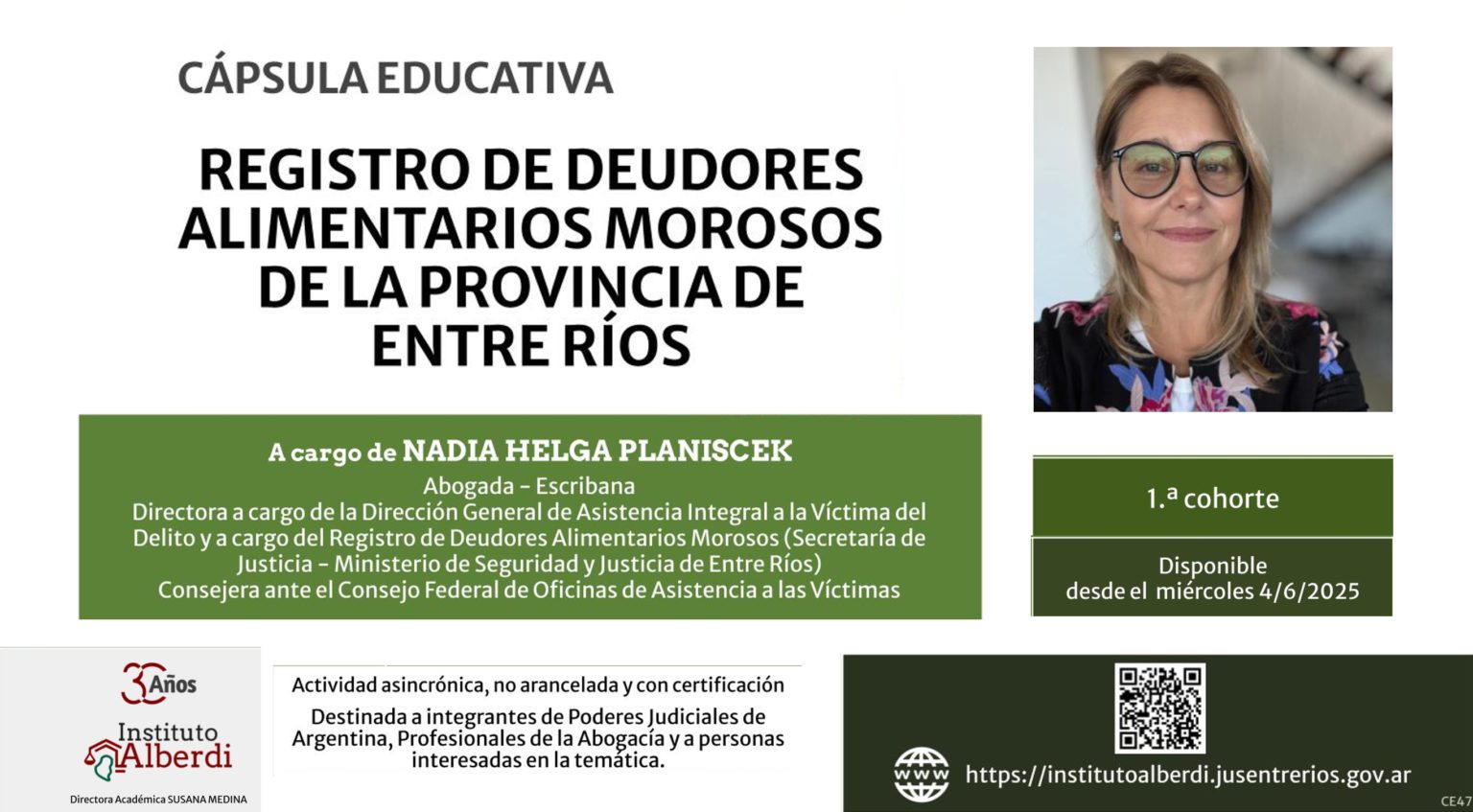 Cápsula educativa sobre el registro de deudores alimentarios morosos