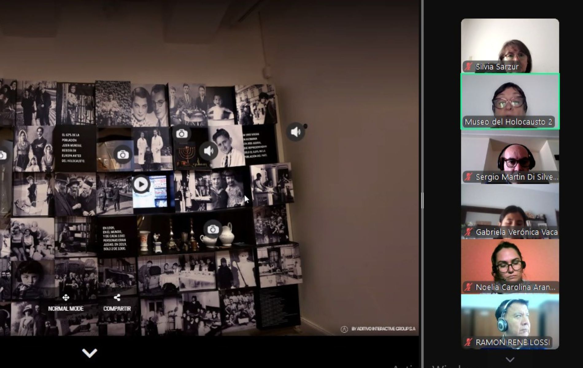 Los participantes exploraron las distintas salas del Museo del Holocausto