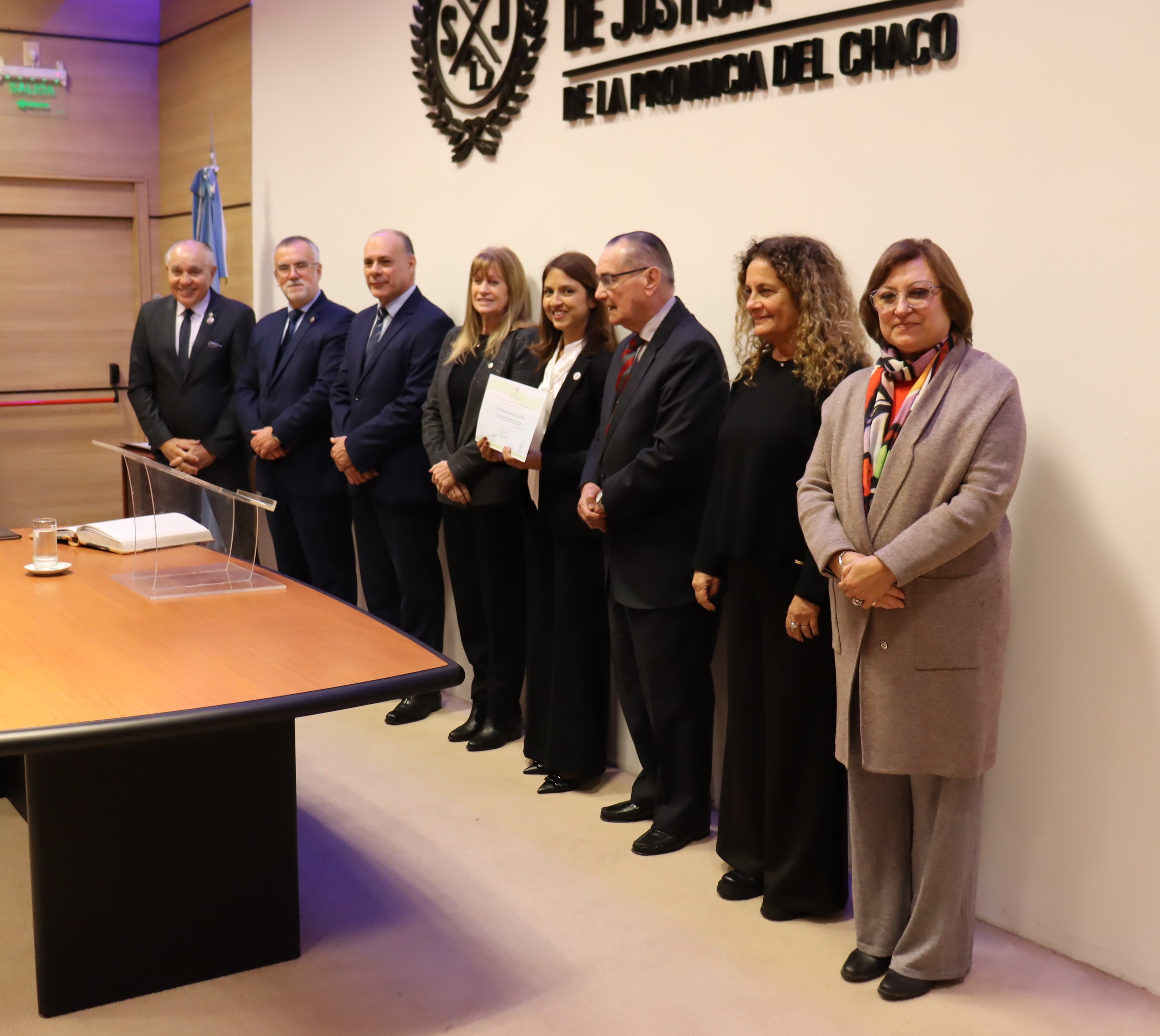 El acto fue realizado en el Salón Auditorio de STJ