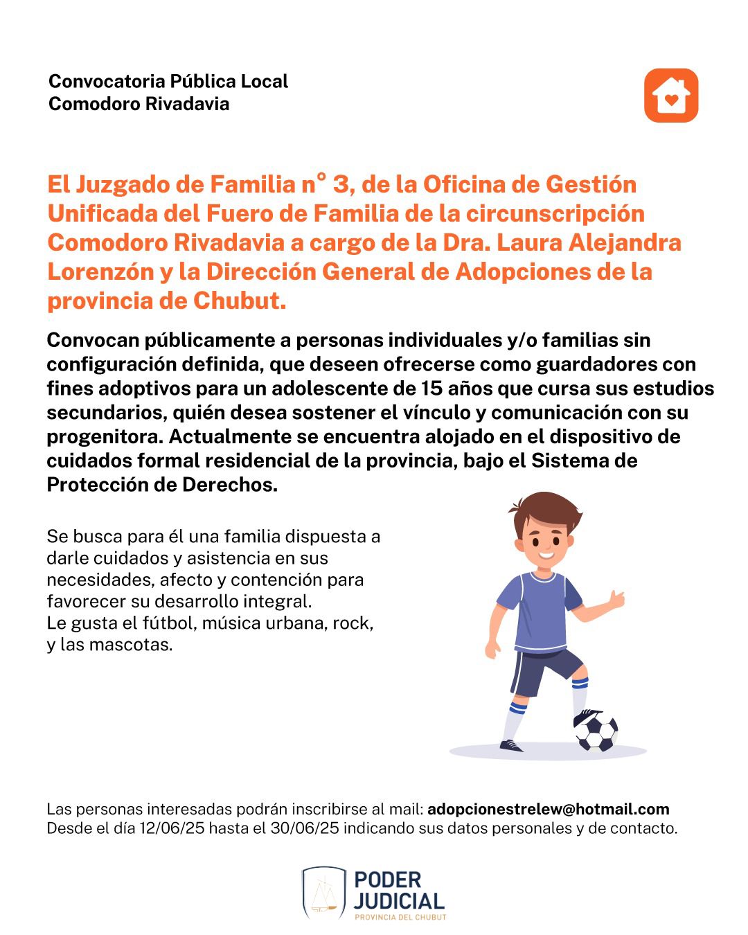 Convocatoria Pública local. Comodoro Rivadavia