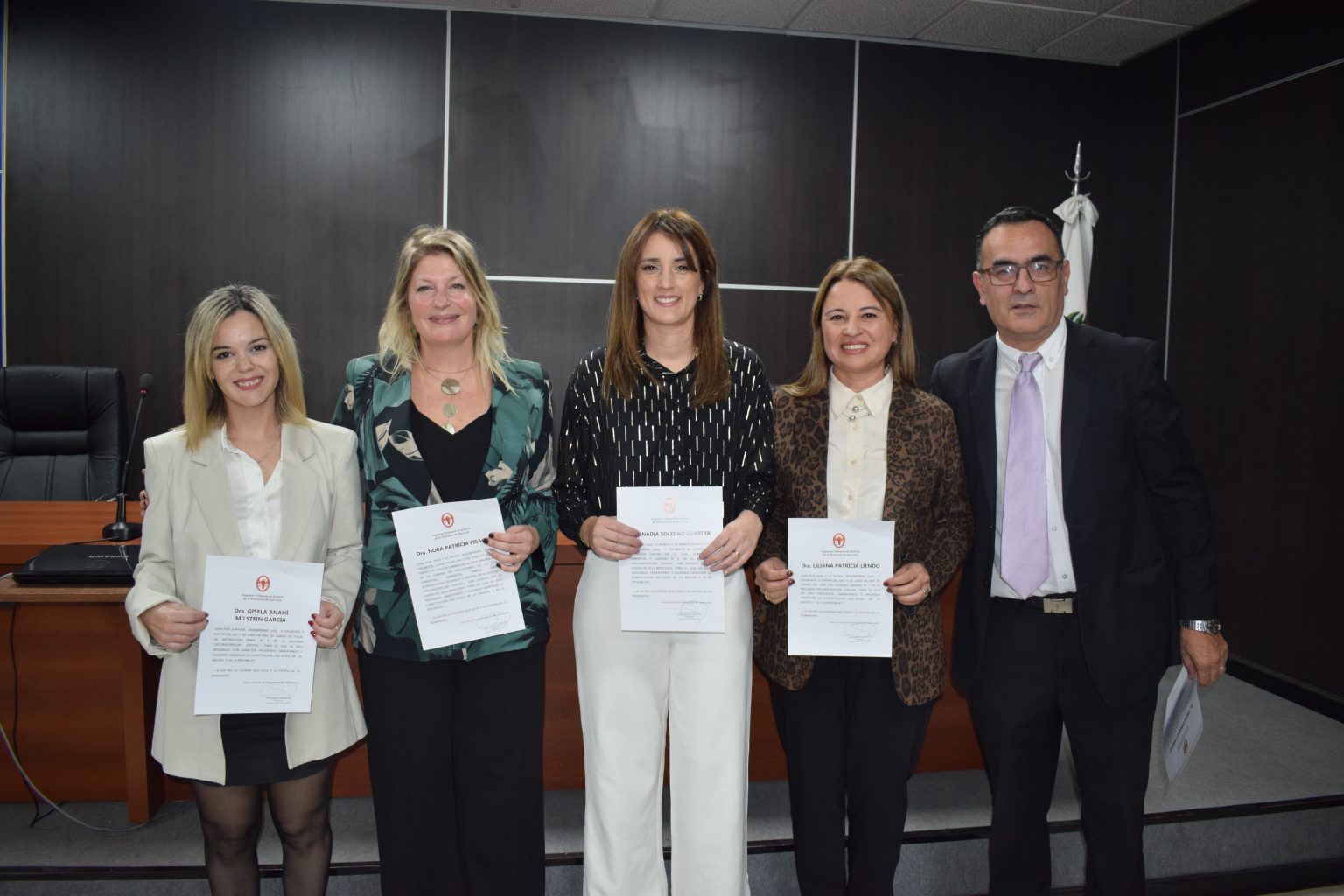 El acto se desarrolló en el edificio judicial mercedino