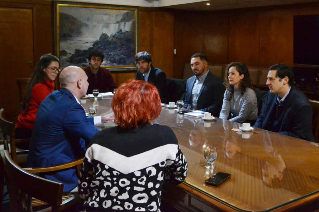 La reunión fue en el salón de acuerdos del Palacio de Justicia