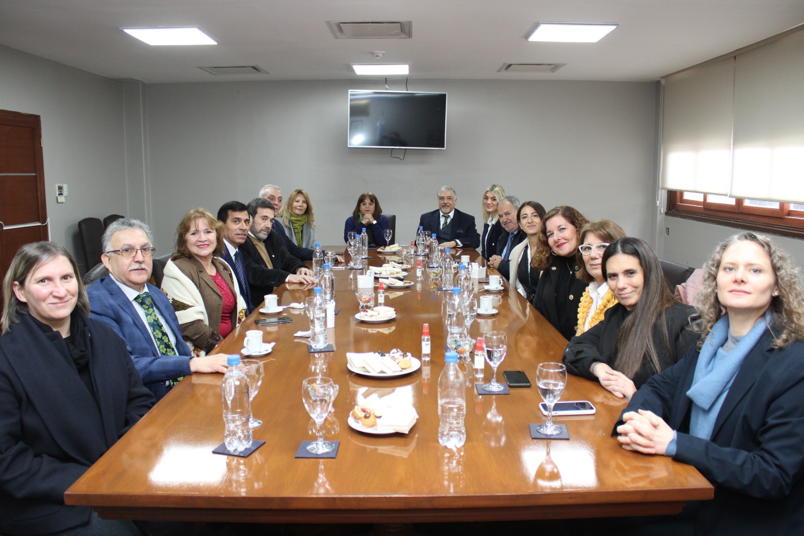 La reunión fue en el Salón de Usos Múltiples del Poder Judicial