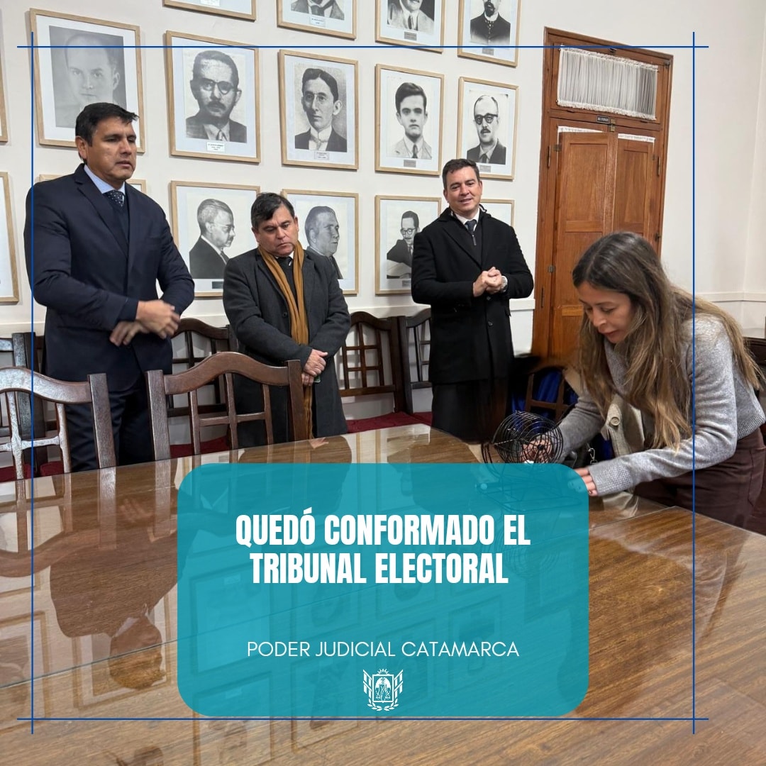 Se realizó el sorteo de integración del Tribunal Electoral