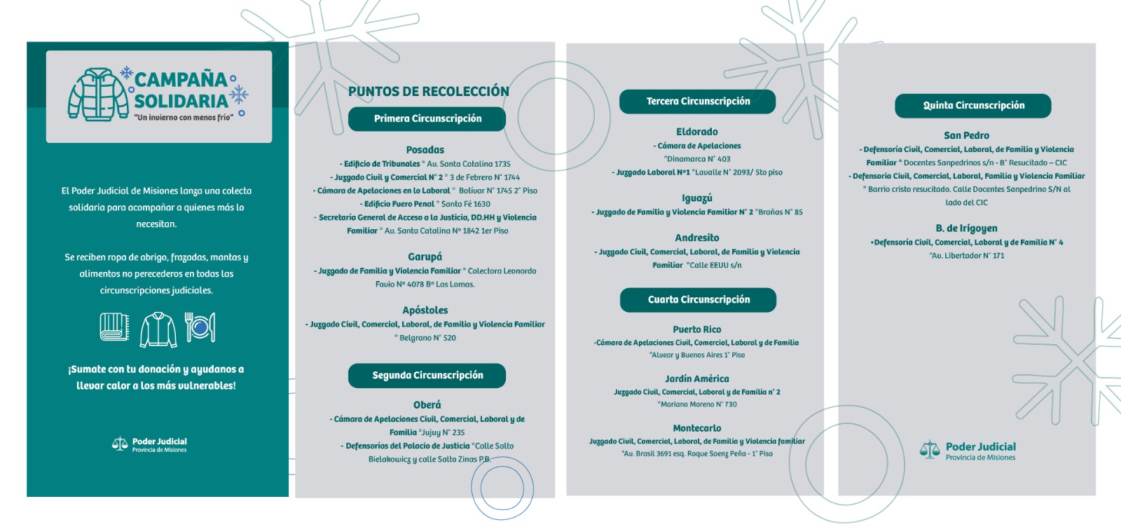 Campaña solidaria “Un invierno con menos frío”